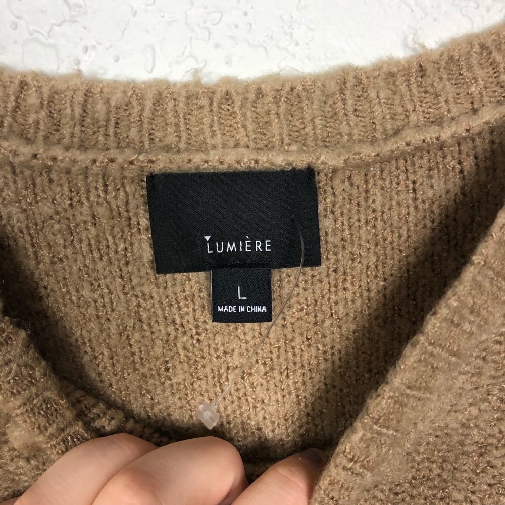 Lumiere | Pom Pom Textured Oversized Sweater - Picture 6 of 8